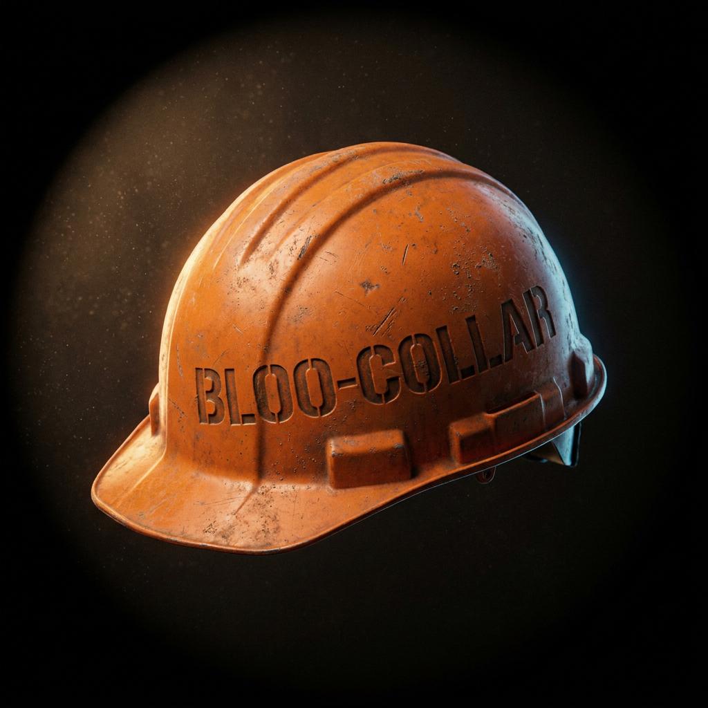 Bloo-Collar hardhat
